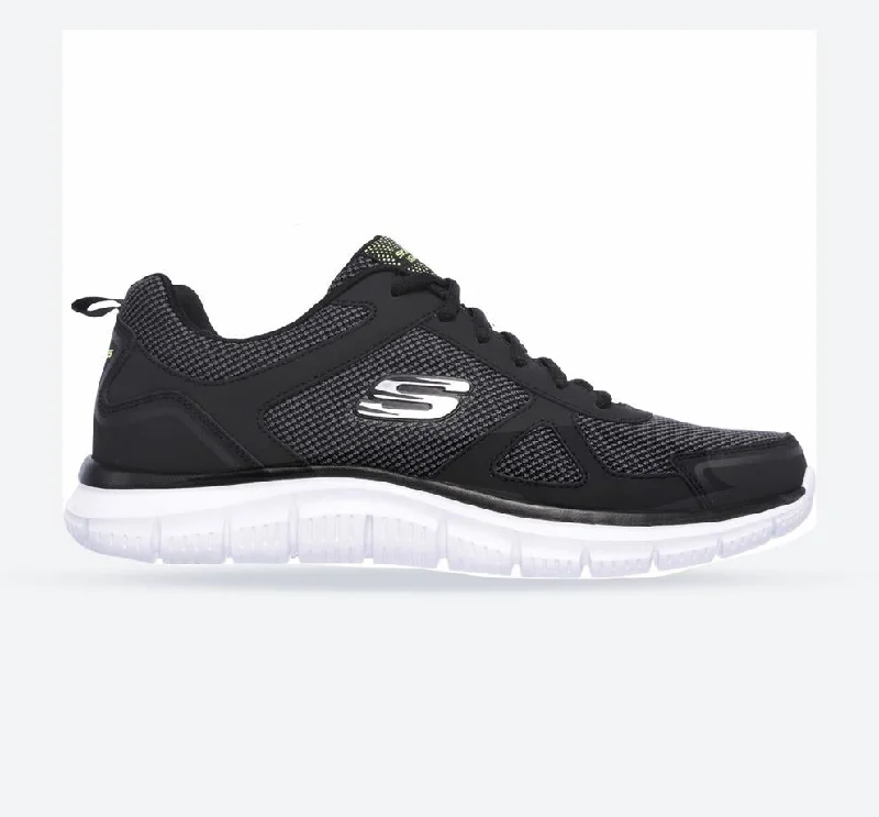 Outdoor Running Shoes Men's Wide Fit Skechers 52630 Track Bucolo Sports Sneakers - Black/White Outdoor Running Shoes Men's Wide Fit Skechers 52630 Track Bucolo Sports Sneakers - Black/White