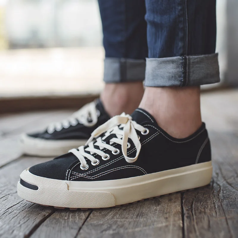 Comfortable Winter Sandals Men Minimalist Fashion Casual Canvas Skate Shoes