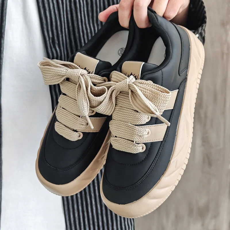 Affordable Hiking Shoes Men Minimalist Solid Comfort Flat Casual Sneakers