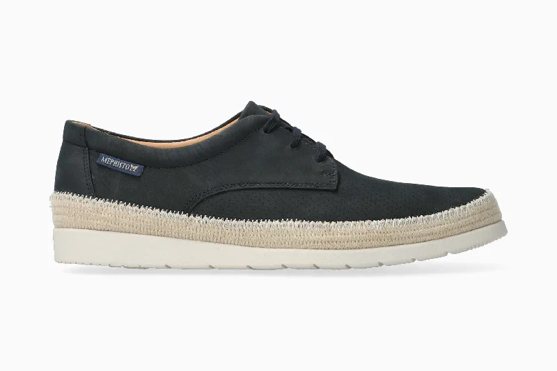 High Fashion Footwear Varney Perf - Deep Blue