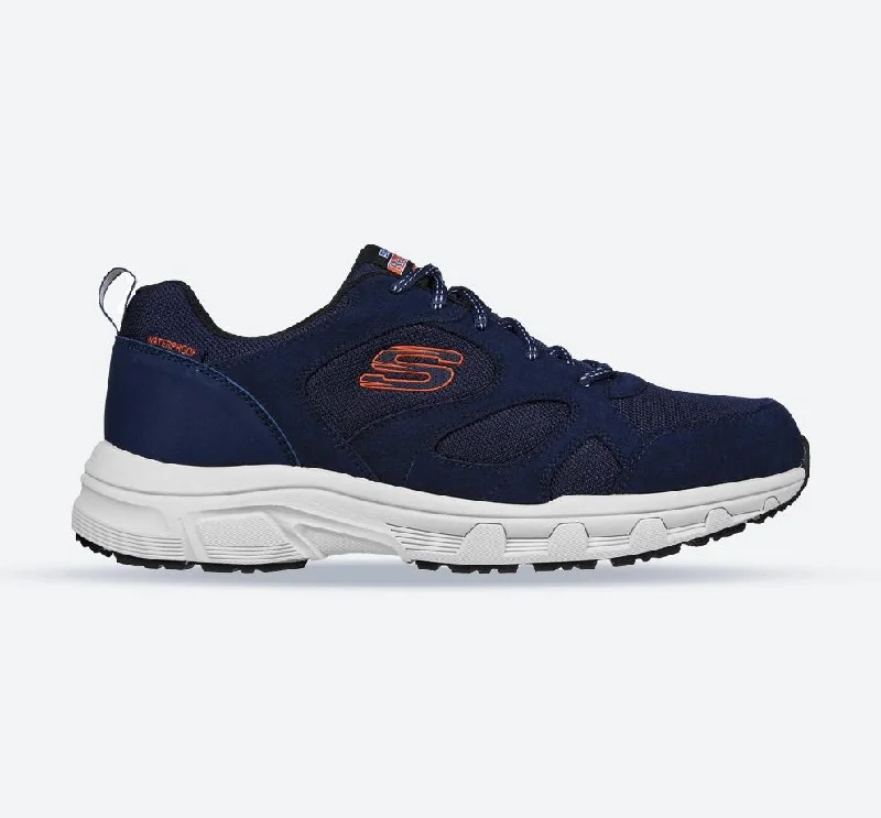 Stylish Platform Boots Men's Wide Fit Skechers 237348 Oak Canyon Sunfair Trekking Low Cut Sneakers - Navy/Orange Stylish Platform Boots Men's Wide Fit Skechers 237348 Oak Canyon Sunfair Trekking Low Cut Sneakers - Navy/Orange