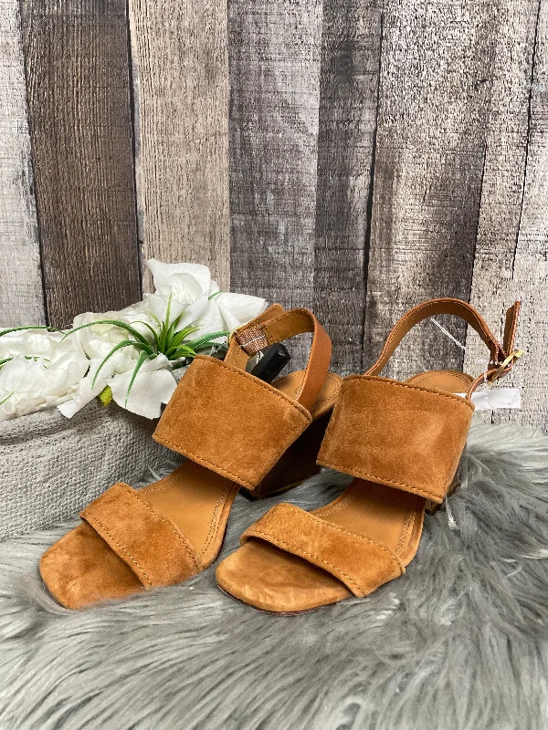 Durable Flip Flops Sandals Designer By Tory Burch In Brown, Size: 7
