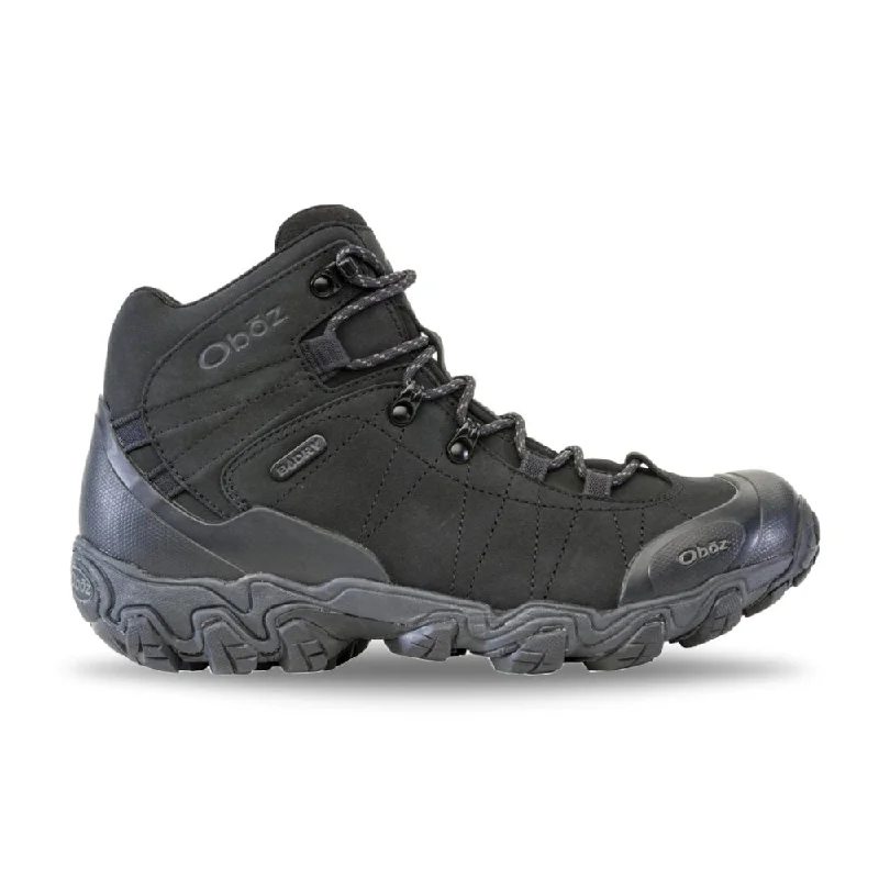 Affordable Hiking Shoes Oboz Men's Bridger Mid Waterproof - Raven
