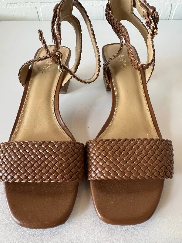 Fashionable Loafers For Sale Sandals Heels Block By Michael By Michael Kors In Brown, Size: 6.5