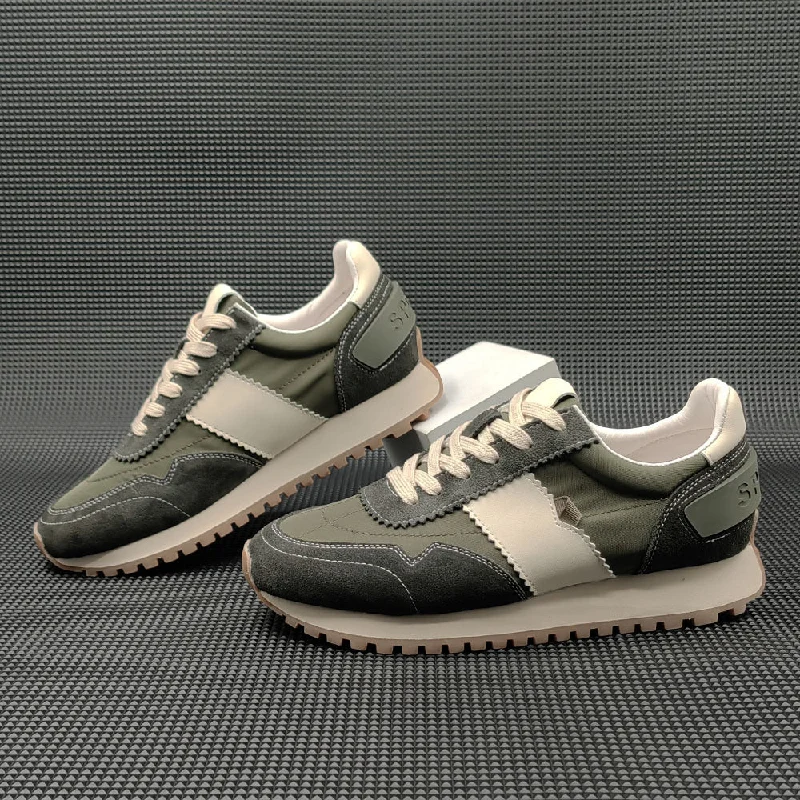Slip-On Winter Shoes Men Fashion Leather Canvas Casual Training Sneakers