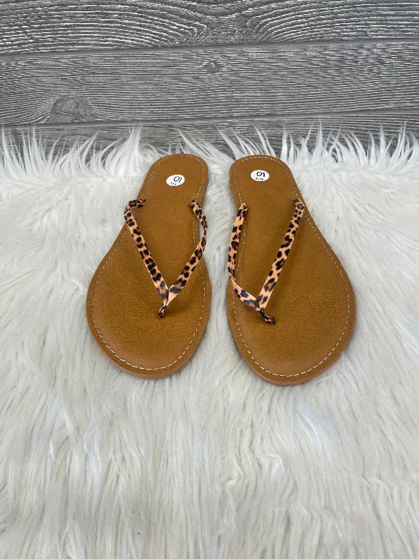 High Quality Sneakers Sandals Flip Flops By Amazon Essentials In Brown, Size: 10