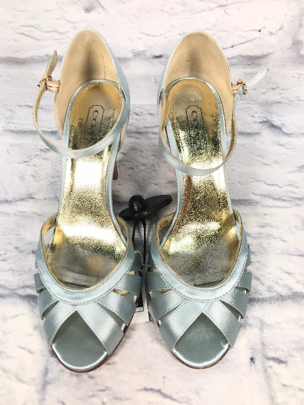 Designer Sneakers For Sale Sandals Designer By Coach In Blue, Size: 6.5