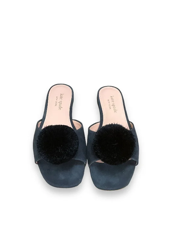 Formal Sports Shoes Sandals Designer By Kate Spade In Navy, Size: 7.5