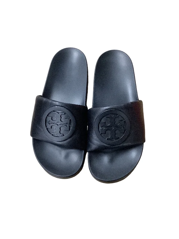 Best Winter Sneakers Sandals Designer By Tory Burch In Black, Size: 7
