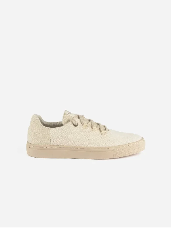 Sporty Casual Sneakers RC Unisex Recycled Cotton Vegan Sneakers | Beige