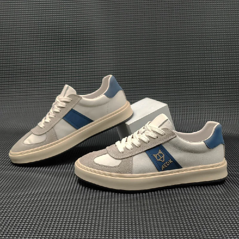 Casual Sandals Collection Men Stylish Color Matching Leather Flat Casual Sneakers
