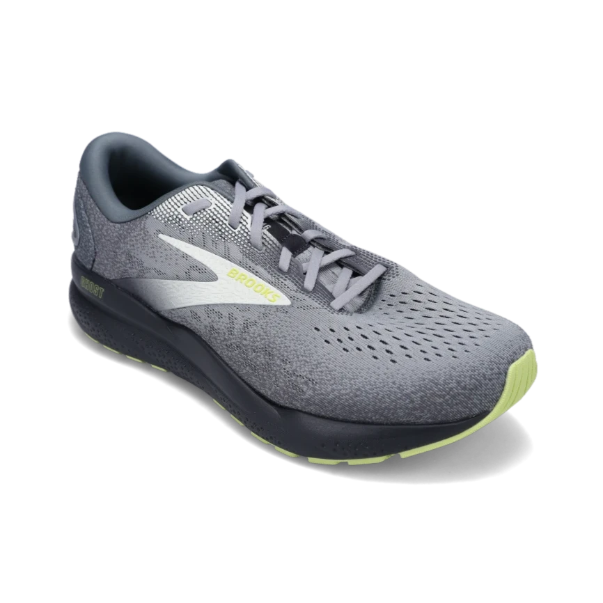 Designer Sneakers For Sale Men's Ghost 16 (WIDE) Primer/Grey/Lime