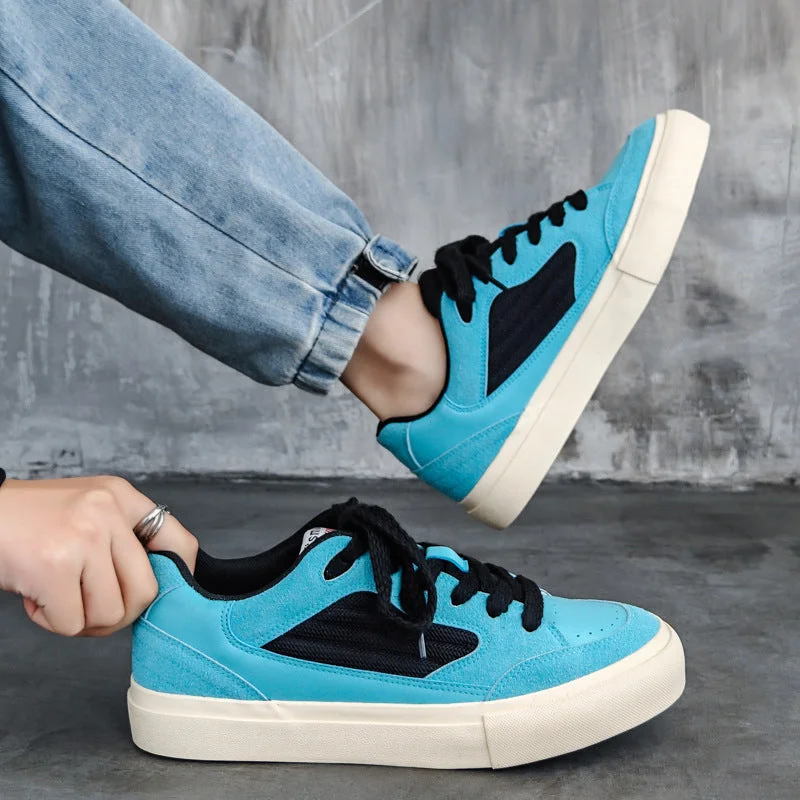 Designer Work Shoes Men Stylish Casual Breathable Canvas Flat Sneakers
