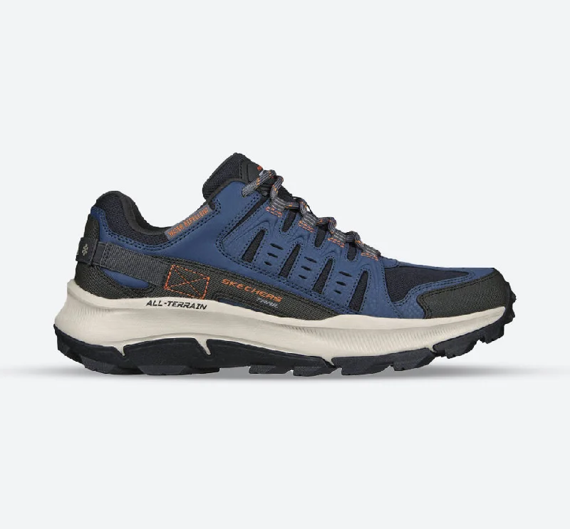 Breathable Hiking Boots Men's Wide Fit Skechers 237501 Equalizer 5.0 Trail-Solix Walking Sneakers - Navy/Orange Breathable Hiking Boots Men's Wide Fit Skechers 237501 Equalizer 5.0 Trail-Solix Walking Sneakers - Navy/Orange