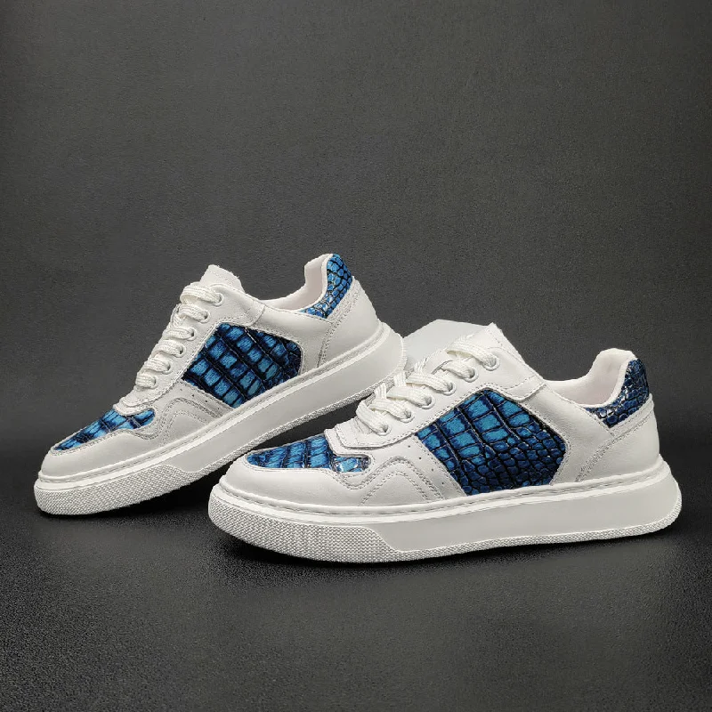 Casual Sports Footwear Men Stylish Casual Leather Court Sneakers