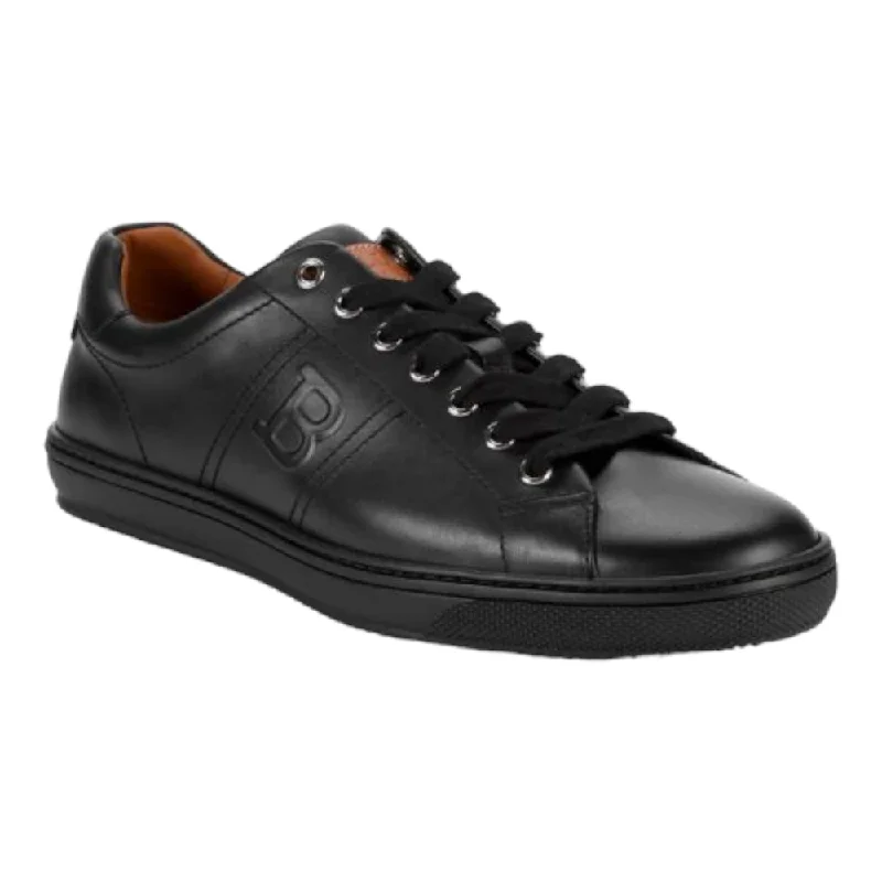 Comfortable Platform Boots Bally Orivel Men's 6240301 Black Leather Sneaker