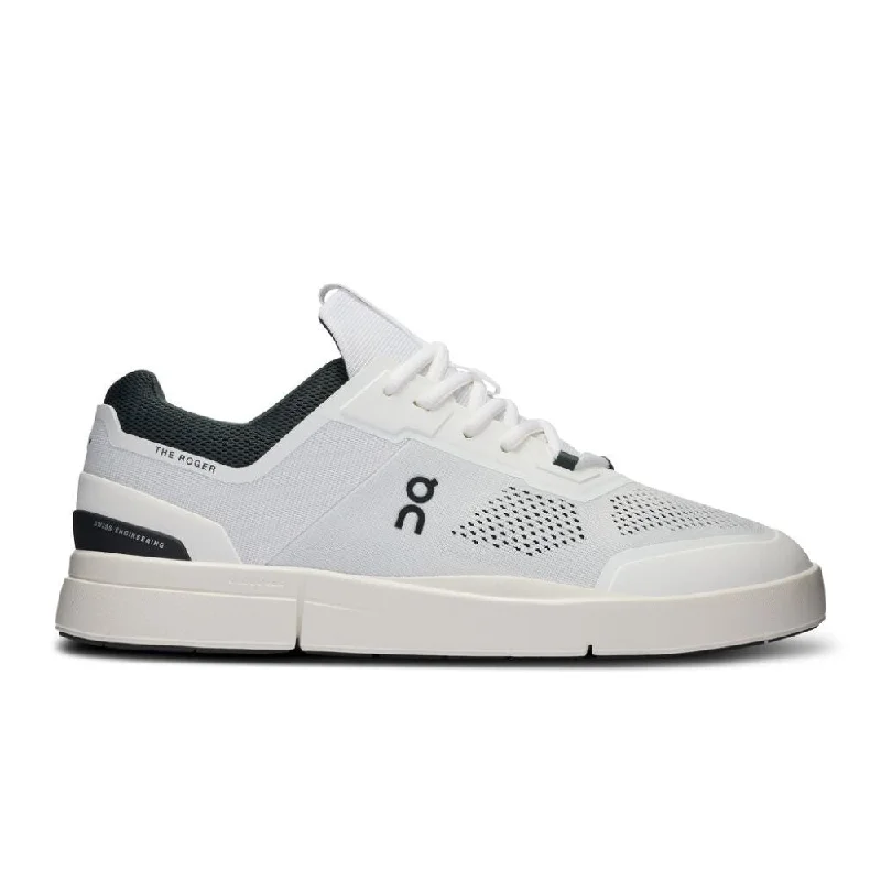 Luxury Leather Sneakers On Men's THE ROGER Spin - White/Jungle