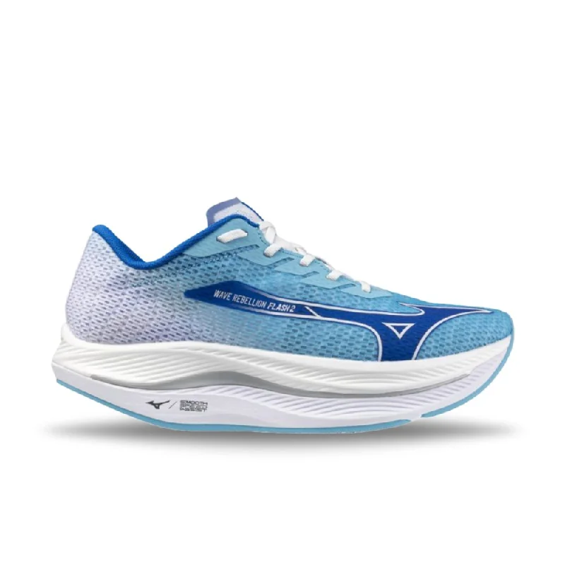 Cozy Casual Shoes Mizuno Men's Wave Rebellion Flash 2 - River Blue/Mugen Blue