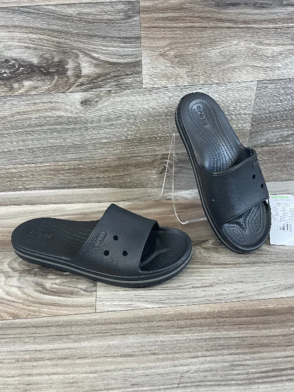 Slip-On Shoes For Men Sandals Sport By Crocs In Black, Size: 9