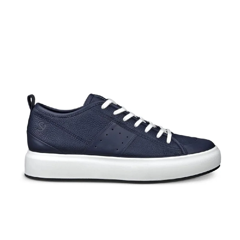 Cozy Casual Shoes Ecco Men's Street Ace - Marine