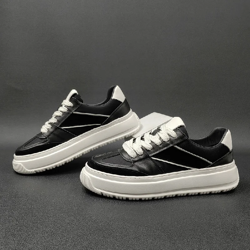 Durable Flip Flops Men Casual Fashion Leather Breathable Flat Sneakers