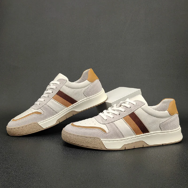 Trendy Casual Sandals Men Fashion Patchwork leather Skate Casual Sneakers