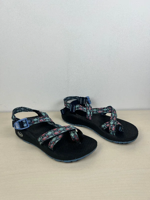 Outdoor Sneakers Collection Sandals Sport By Chacos In Black & Blue, Size: 10