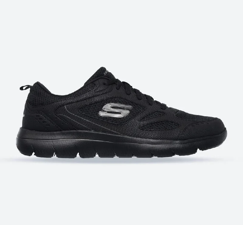 Outdoor Athletic Shoes Men's Wide Fit Skechers 52812 Summits South Rim Sports Sneakers - Black Outdoor Athletic Shoes Men's Wide Fit Skechers 52812 Summits South Rim Sports Sneakers - Black