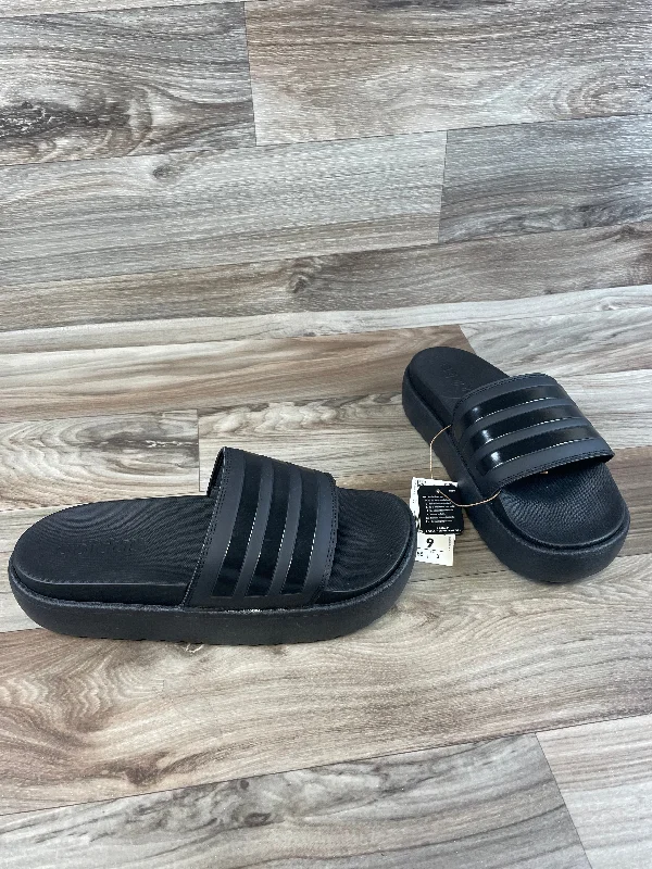 High Fashion Footwear Sandals Sport By Adidas In Black, Size: 9