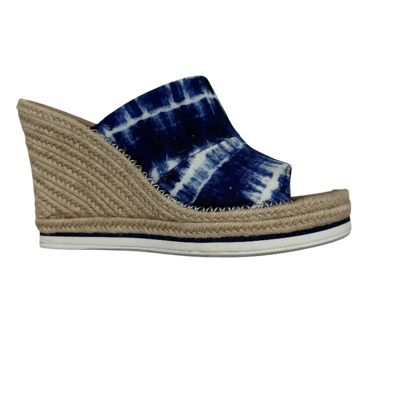 Designer Sneakers For Sale Sandals Heels Wedge By Toms In Tie Dye Print, Size:9