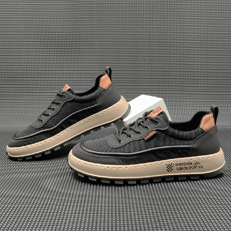 Trendy Walking Shoes Men Fashion Breathable Canvas Casual Training Sneakers