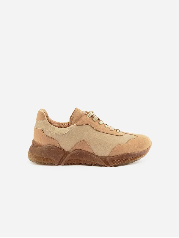 Durable Sports Sneakers RC Unisex Apple Leather Vegan Sneakers | Beige