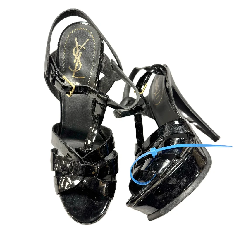 Durable Flip Flops Sandals Luxury Designer By Yves Saint Laurent In Black, Size: 7.5 Durable Flip Flops Sandals Luxury Designer By Yves Saint Laurent In Black, Size: 7.5