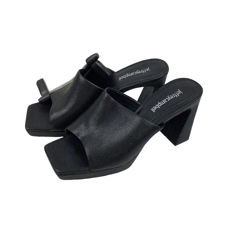 Leather Sandals For Sale Sandals Designer By Jeffery Campbell In Black, Size: 7