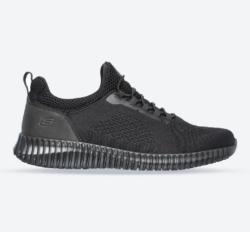 Cozy Indoor Slippers Men's Wide Fit Skechers 77188EC Cessnock Occupational Sneakers - Black Cozy Indoor Slippers Men's Wide Fit Skechers 77188EC Cessnock Occupational Sneakers - Black