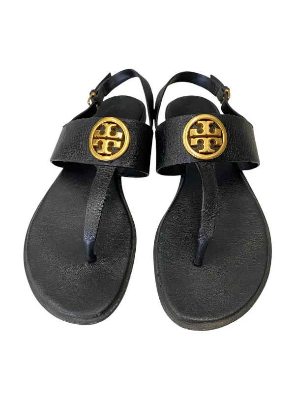 Comfortable Platform Boots Sandals Designer By Tory Burch In Black, Size: 7