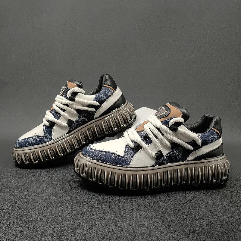 Slip-On Winter Shoes Men Stylish Fashion Leather Flat Casual Sneakers