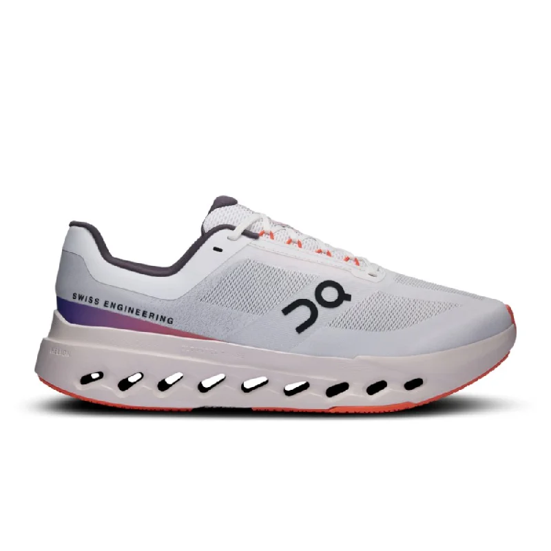 Luxury Leather Sneakers On Men's Cloudsurfer Next - White/Flame