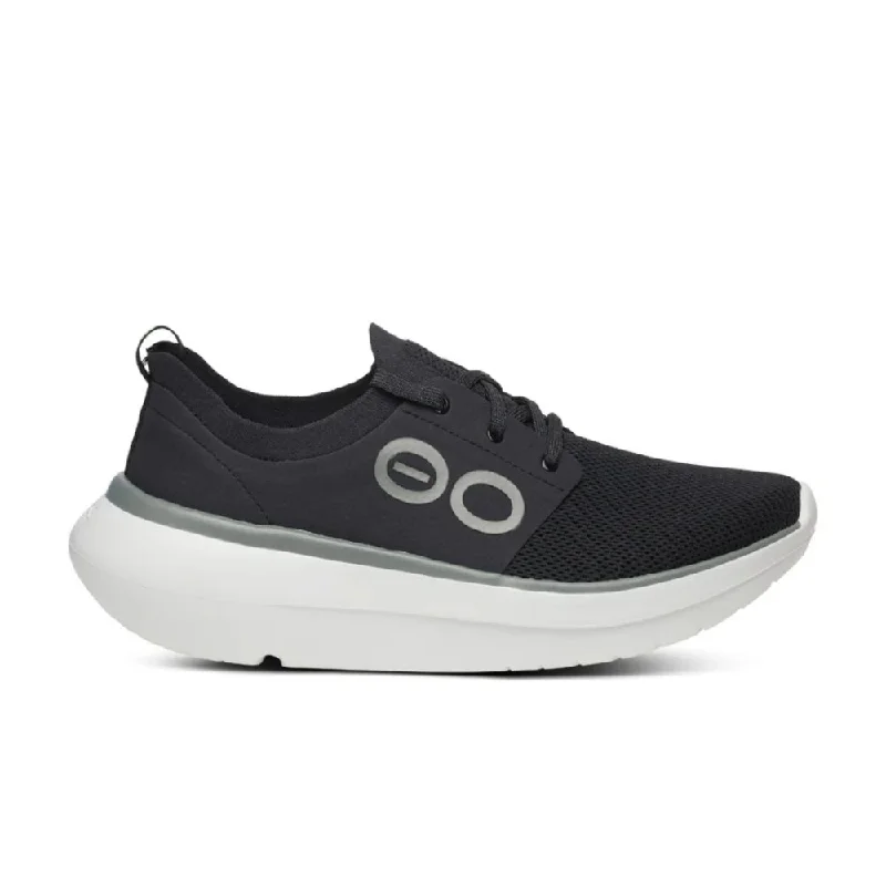 Comfortable Work Sneakers OOFOS Men's OOmy Stride - White/Black