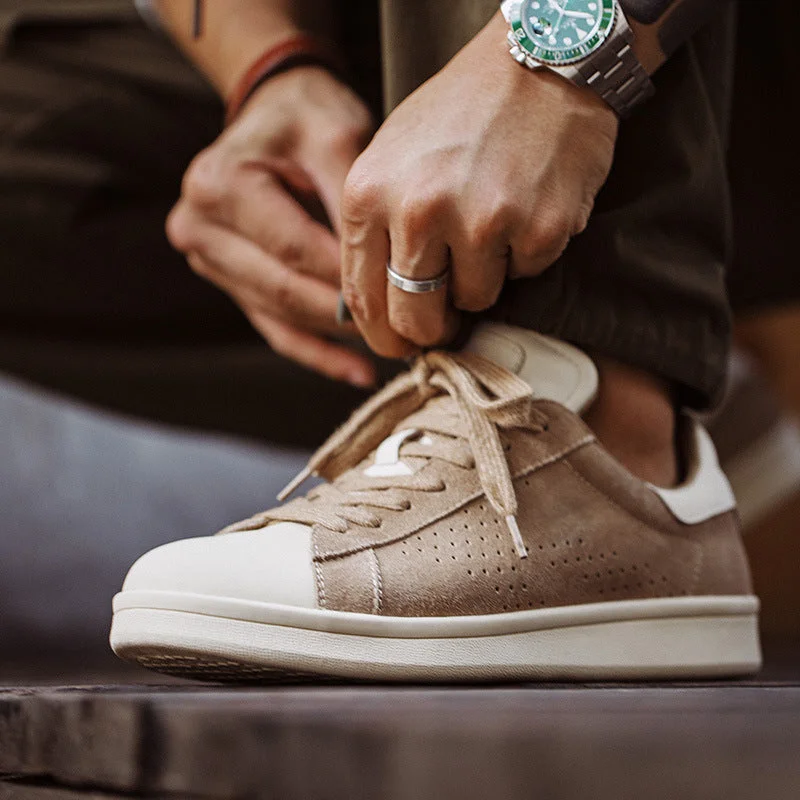 Comfortable Work Sneakers Men Minimalist Fashion Breathable Leather Flat Casual Sneakers Comfortable Work Sneakers Men Minimalist Fashion Breathable Leather Flat Casual Sneakers