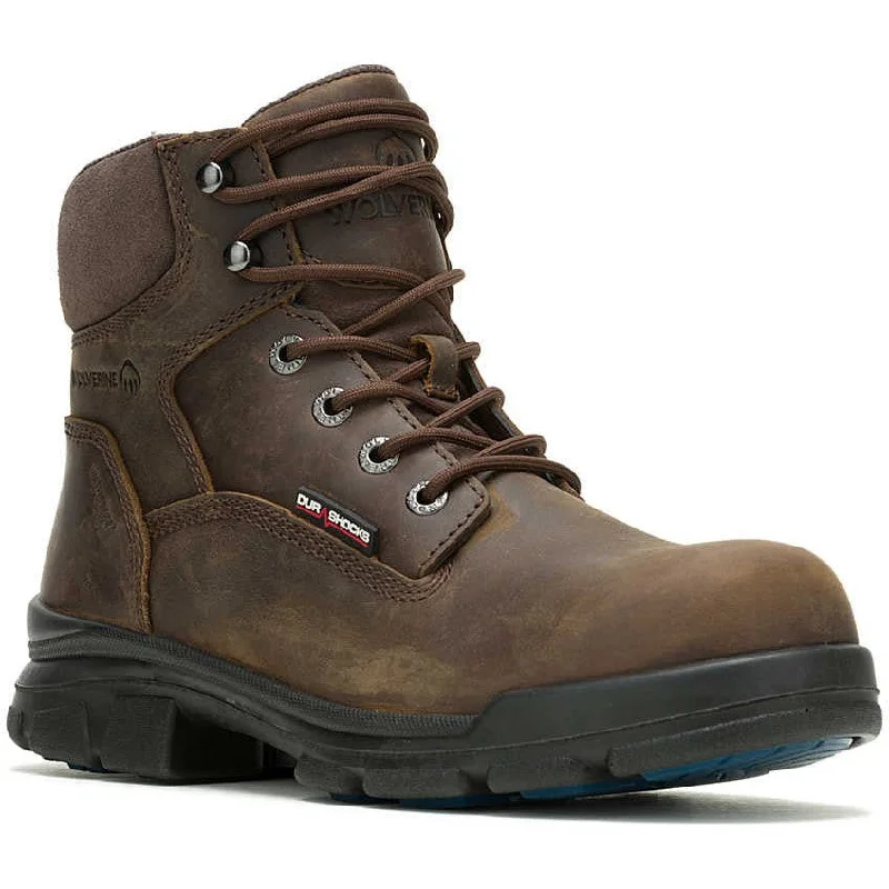 Durable Sports Sneakers Wolverine Men's Durashocks SR Icon 6" Soft Toe WP Work Boot -Brown- W240023 Durable Sports Sneakers Wolverine Men's Durashocks SR Icon 6" Soft Toe WP Work Boot -Brown- W240023