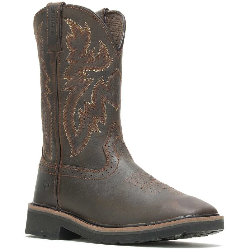 Waterproof Sports Shoes Wolverine Men's Rancher Steel Toe Western Work Boot- Brown- W10702 Waterproof Sports Shoes Wolverine Men's Rancher Steel Toe Western Work Boot- Brown- W10702