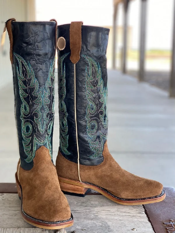 Comfortable Platform Shoes Fenoglio Boot Co. | Whiskey Byron Crunch RO Tall Top Boot