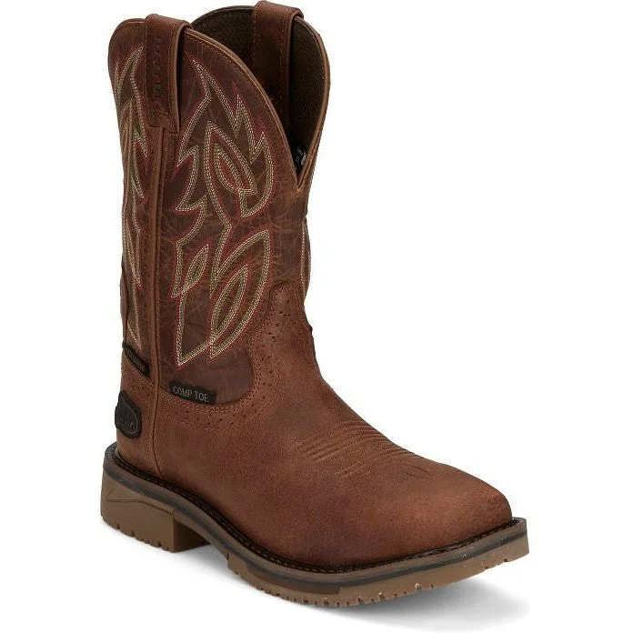 Casual Snow Shoes Justin Men's Wolfe 11" Nano Composite Toe Western Work Boot Brown - SE4752 Casual Snow Shoes Justin Men's Wolfe 11" Nano Composite Toe Western Work Boot Brown - SE4752