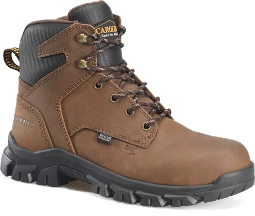 Trendy Casual Sandals Carolina Men's 6" Waterproof Steel Toe Boot - Brown CA3593