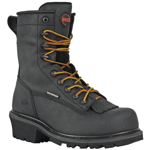 Trendy Casual Sandals Hoss Men's Cross Cut 8" Composite Toe Waterproof Logger Work Boot - Black 80114 Trendy Casual Sandals Hoss Men's Cross Cut 8" Composite Toe Waterproof Logger Work Boot - Black 80114