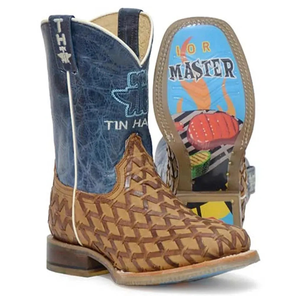 Sporty Hiking Shoes Tin Haul Grill Master / BBQ Party Sole (Blue) - Little Kids/Big Kids Leather Cowboy Boots Sporty Hiking Shoes Tin Haul Grill Master / BBQ Party Sole (Blue) - Little Kids/Big Kids Leather Cowboy Boots