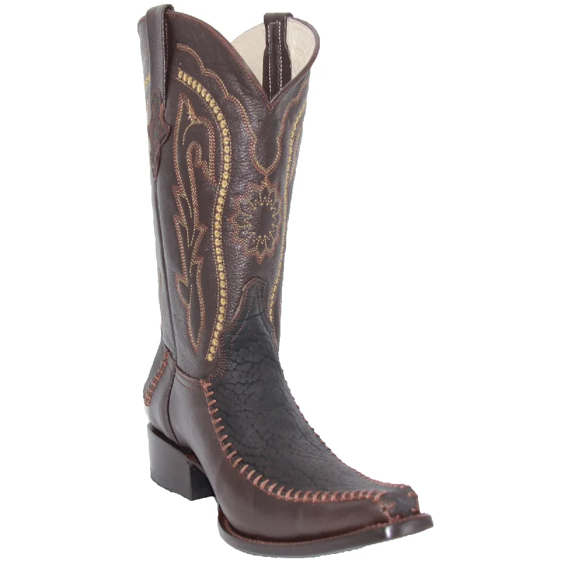 Best Dress Shoes Men’s Genuine Leather Bull Neck Cowboy Boot