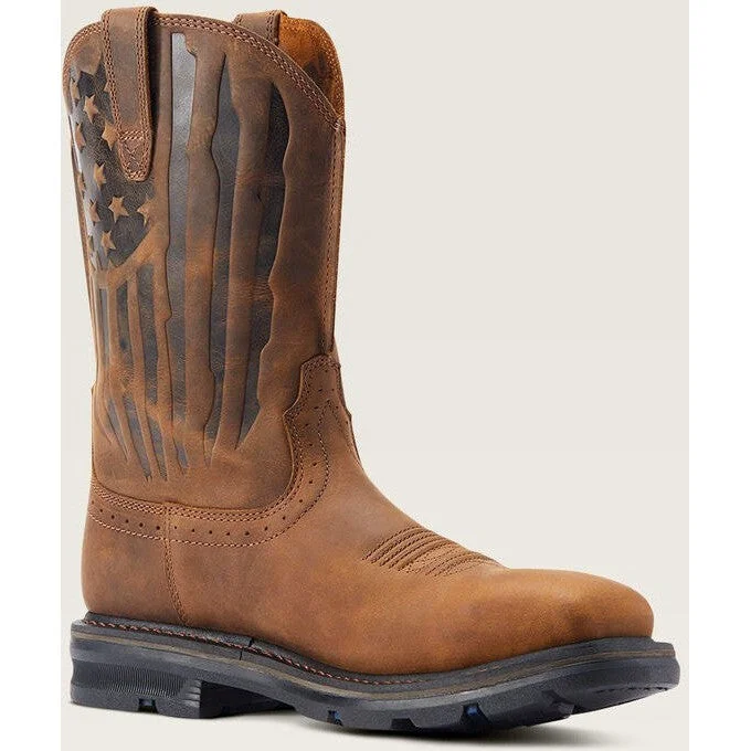 Durable Running Sandals Ariat Men's Sierra Shock Shield Patriot ST Western Work Boot -Brown- 10044426 Durable Running Sandals Ariat Men's Sierra Shock Shield Patriot ST Western Work Boot -Brown- 10044426