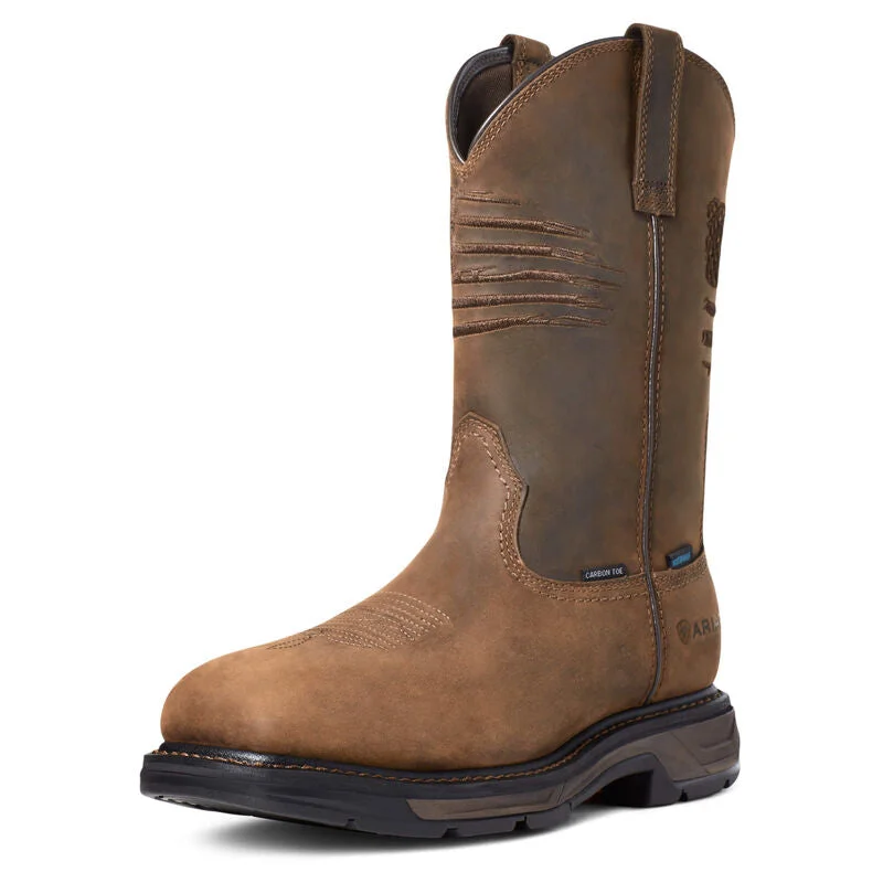 Comfortable Dress Flats Ariat Men's WorkHog XT Waterproof Patriot Carbon Toe Work Boot Comfortable Dress Flats Ariat Men's WorkHog XT Waterproof Patriot Carbon Toe Work Boot